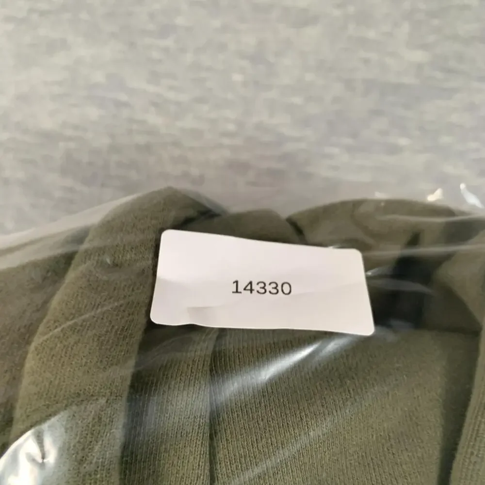 SpaceX Hoodie Mens Small Green Pullover Fleece Logo Kangaroo Pocket Sweatshirt